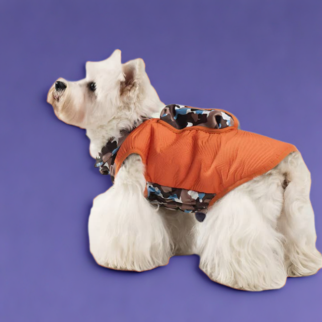 Capsule Travel Vest - Orange Camo