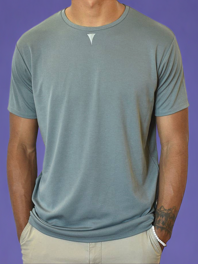Short Sleeve Crew Collar (Gray)