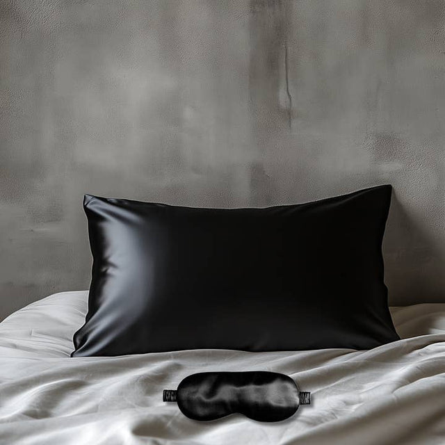 Silk Sleep Set Midnight Black