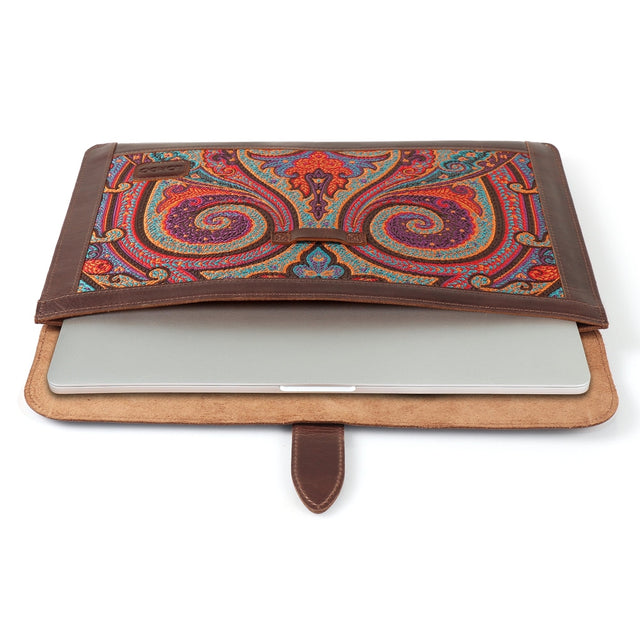 Leather Sleeve, Bohemian Bag for MacBook Pro