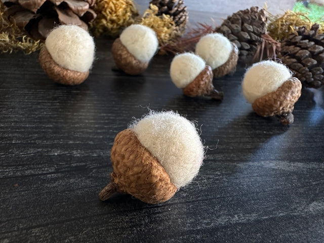 Felted Wool Acorn