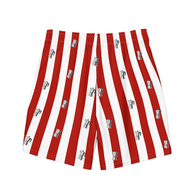 Coffee Stripe - Men's Pool Shorts