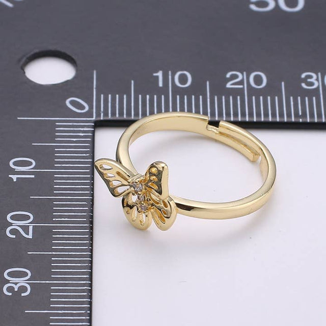 Dainty Butterfly Ring