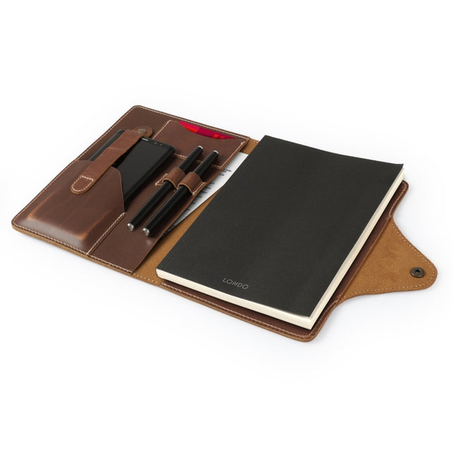 Leather Portfolio with Notepad