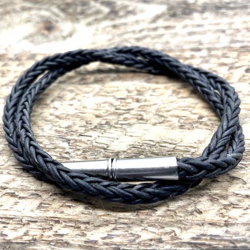 Flint Silver Braided Bracelet - *Limited Supply*