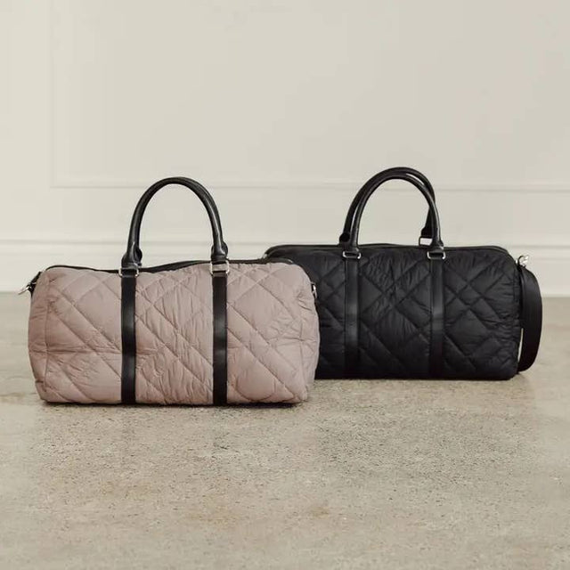 Quilted Weekender Travel Bag