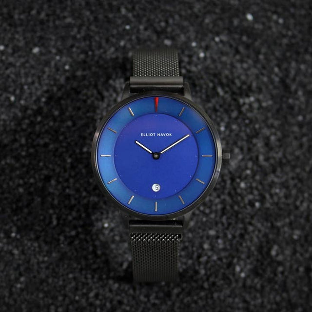 Deep Sea Blue Minimalist Mesh - 38mm