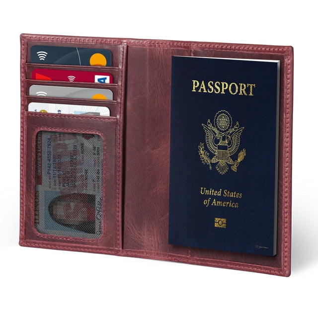 Leather Passport Case and Luggage Tag