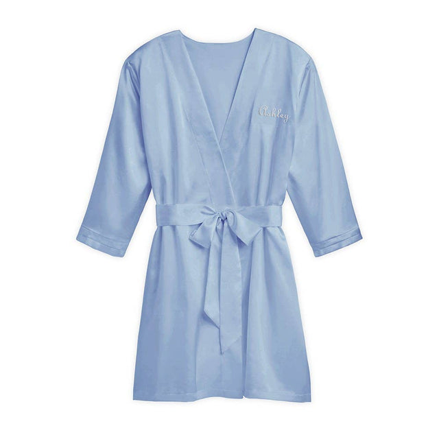 Satin Robe With Pockets