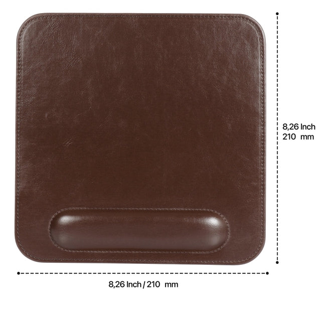 Leather Mouse Pad with Wrist Rest