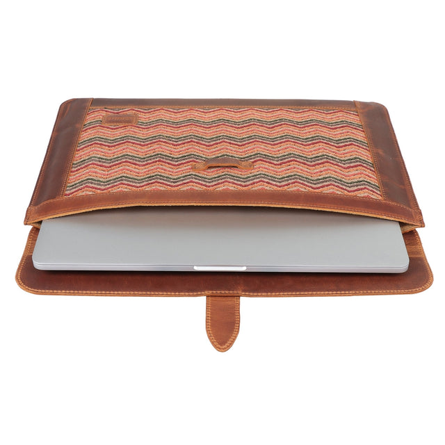 Leather Sleeve, Bohemian Bag for MacBook Pro