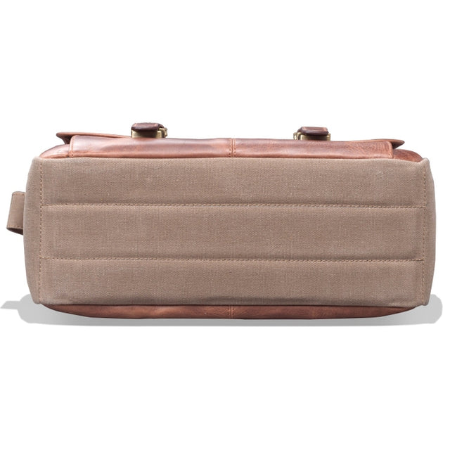 Canvas Leather Messenger Bag