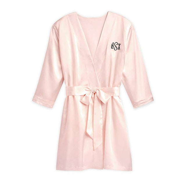 Satin Robe With Pockets