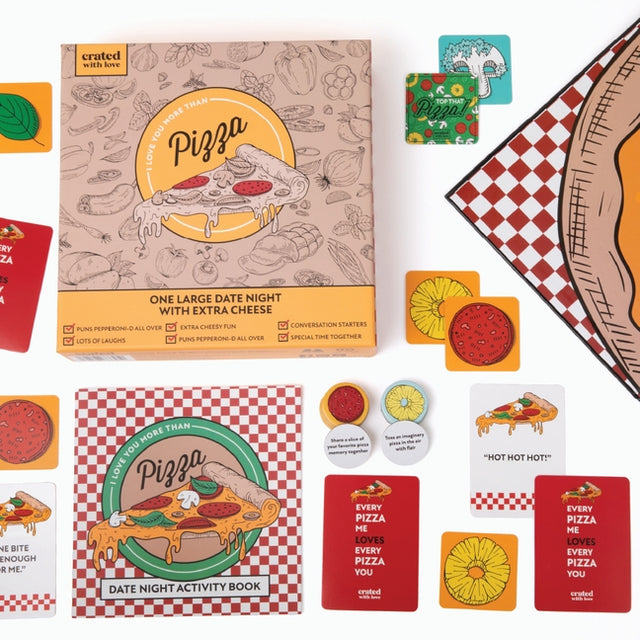 Pizza-Themed Couples Board Game