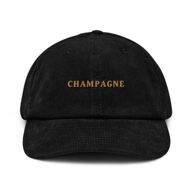 Champagne - Corduroy Embroidered Cap