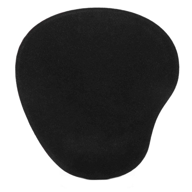 Leather Oval Mouse Pad with Wrist Rest