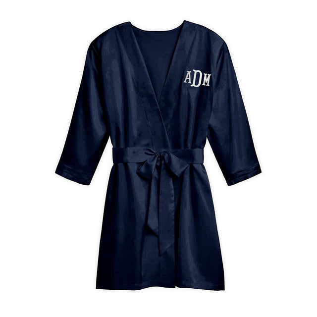 Satin Robe With Pockets