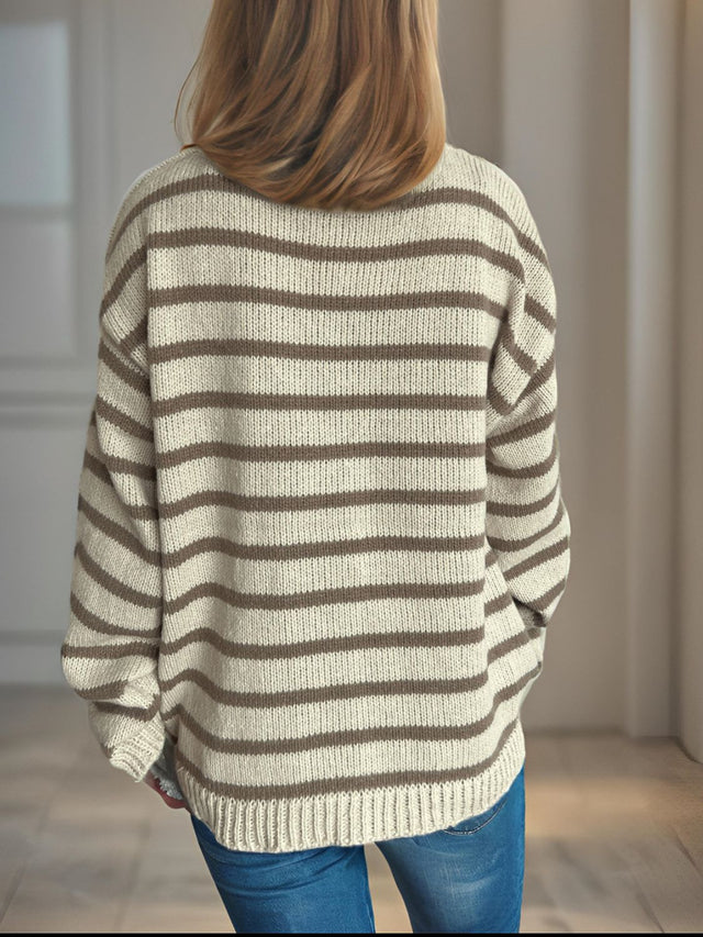 Striped Round Neck Sweater