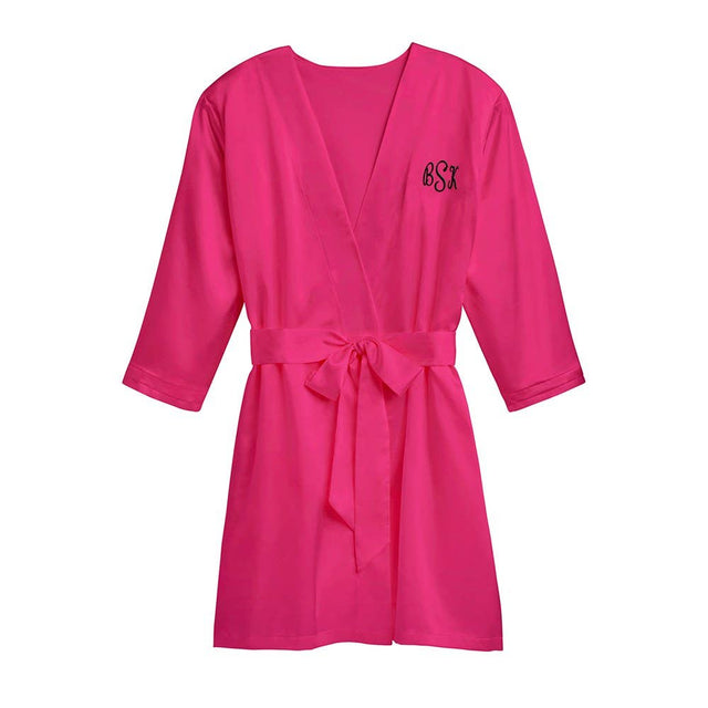 Satin Robe With Pockets