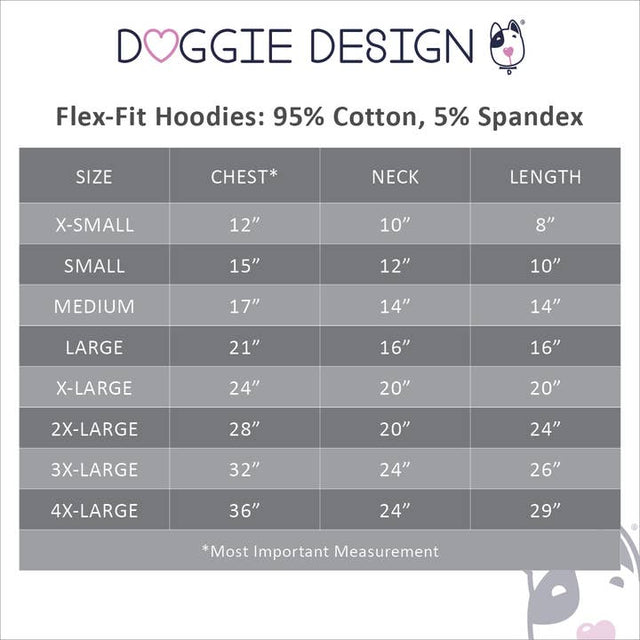 Flex-Fit Dog Hoodie - Gray