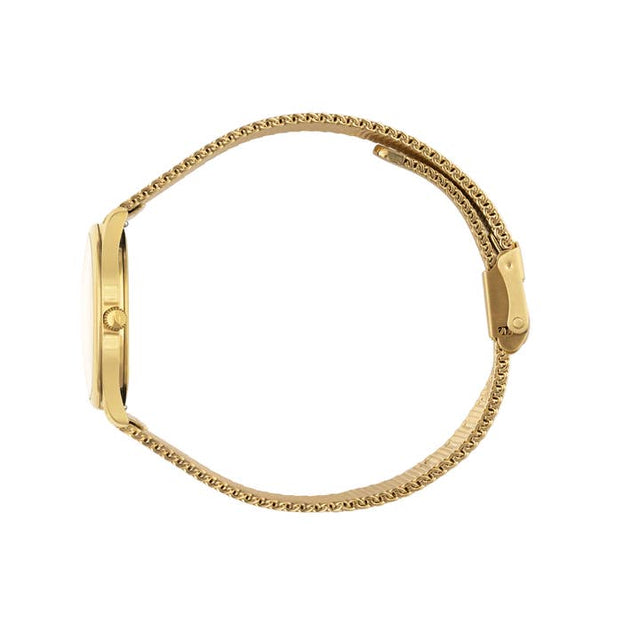 Mini Lune Watch - Gold - Gold Mesh