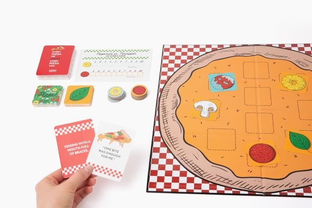 Pizza-Themed Couples Board Game