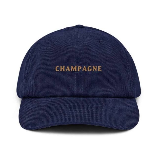 Champagne - Corduroy Embroidered Cap