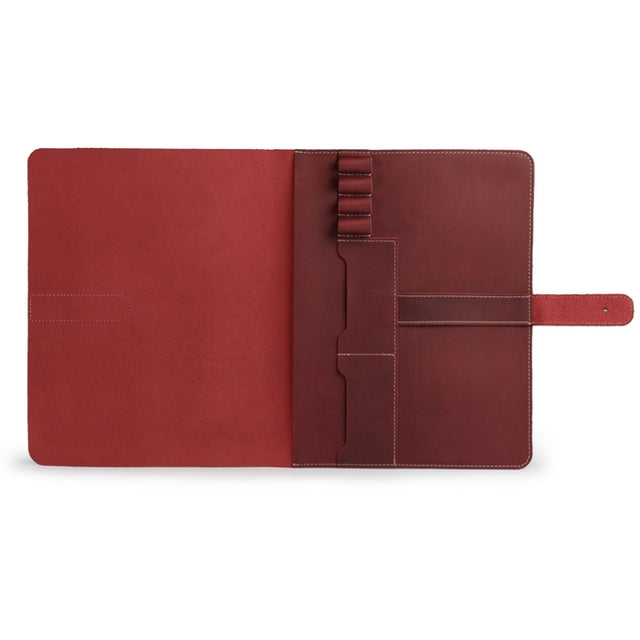 Leather Tablet Cover with Card and Pen/Pencil Slots