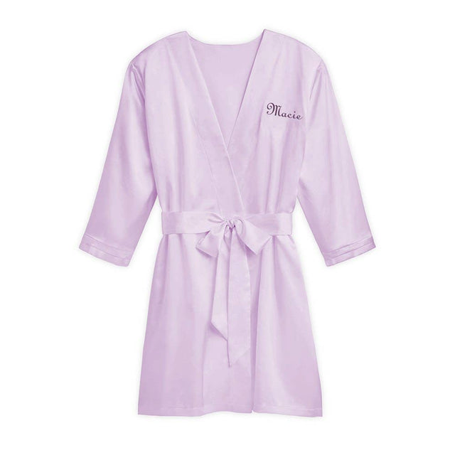 Satin Robe With Pockets