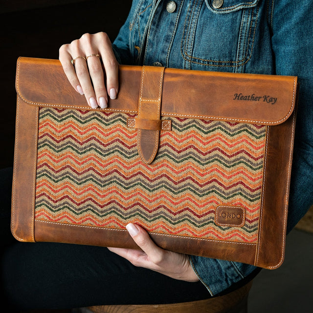 Leather Sleeve, Bohemian Bag for MacBook Pro