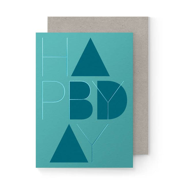 Happy Bday A6 Folded Card