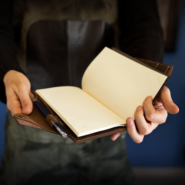 Leather Portfolio with Notepad