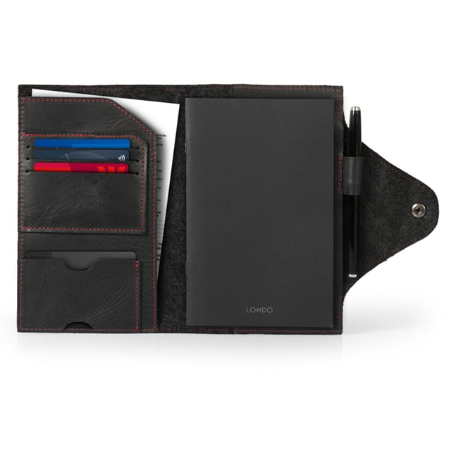 Leather Portfolio with Notepad