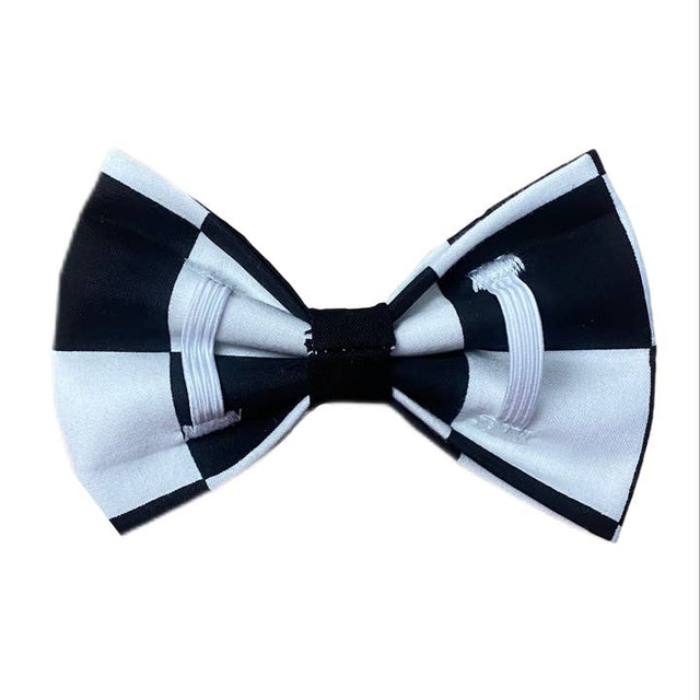 Black and White Dog Bowtie