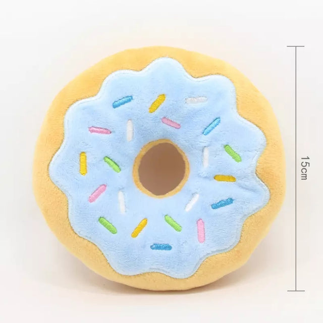 Donut Soft Plush Squeaky Chew Toys