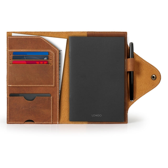 Leather Portfolio with Notepad