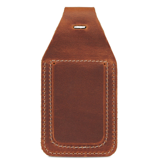 Leather Luggage Tag with AirTag Slot