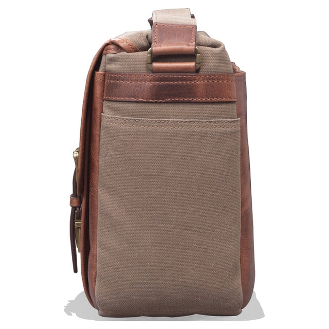 Canvas Leather Messenger Bag