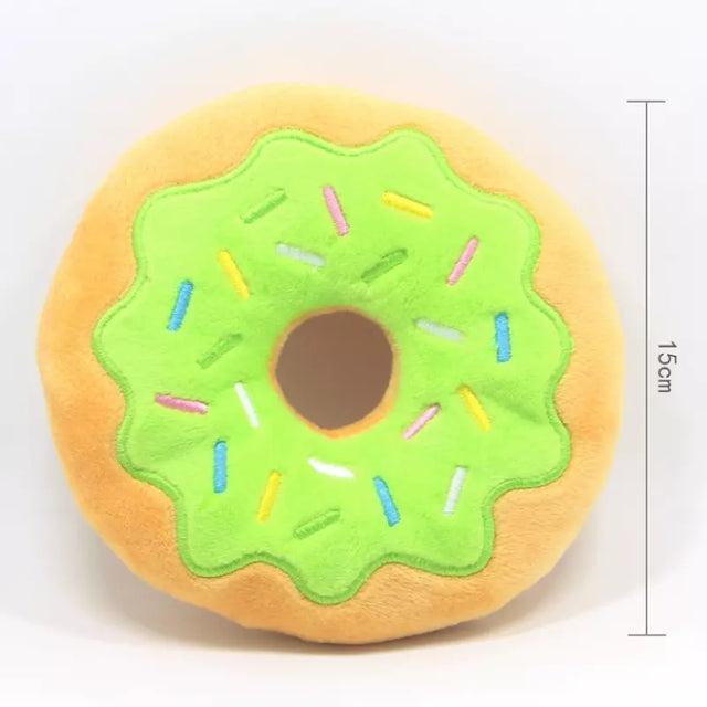 Donut Soft Plush Squeaky Chew Toys