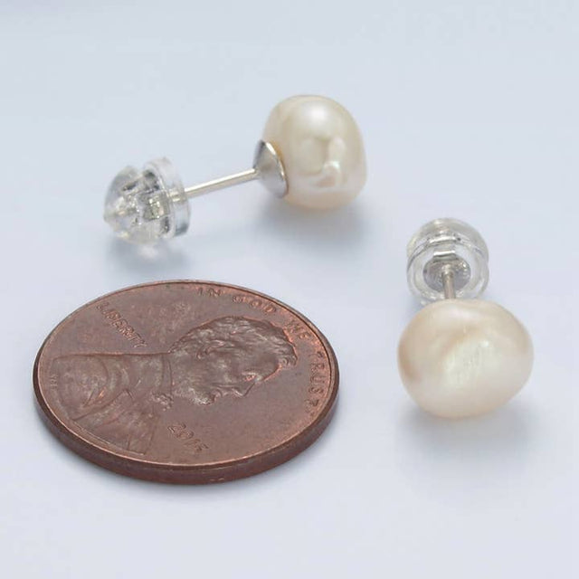 Pearl Stud Earrings