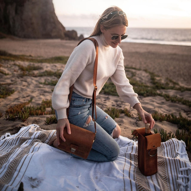 Leather Wine Bottle Holder