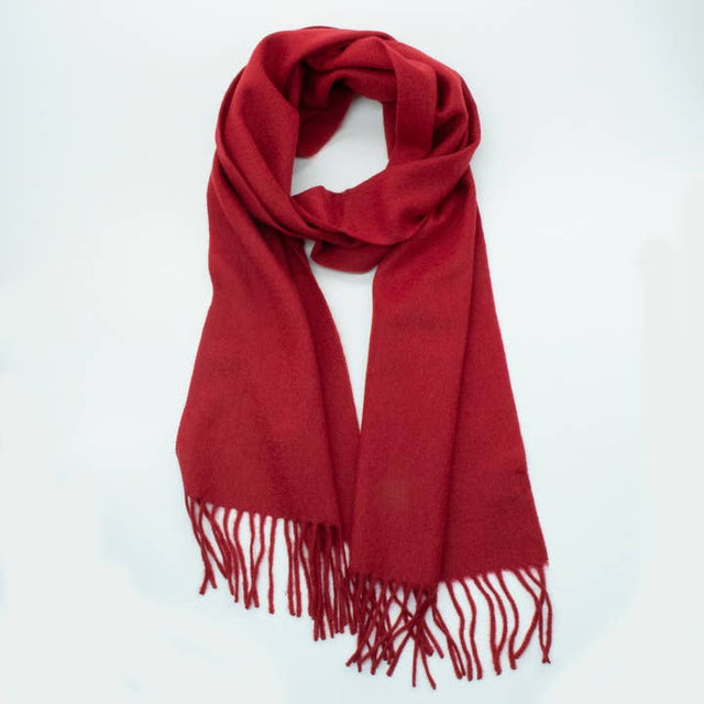 Cashmere Woven Scarf with Fringes