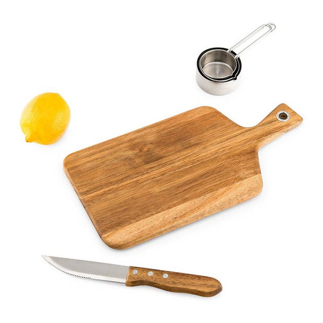 Wooden Paddle Cutting & Serving Board With Handle