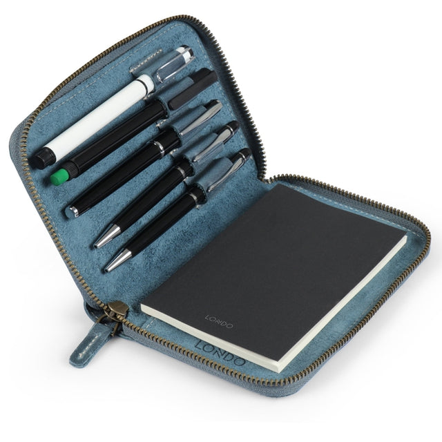 Leather Padfolio with Pencil Holder