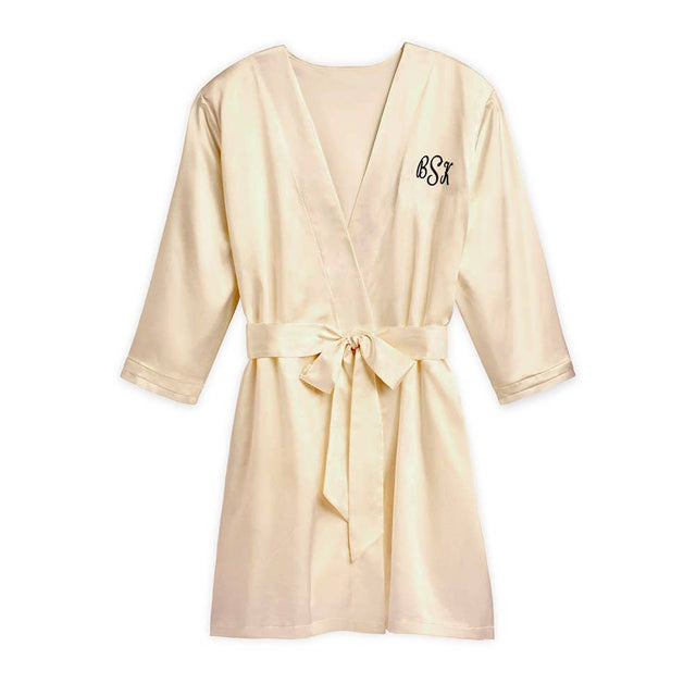 Satin Robe With Pockets