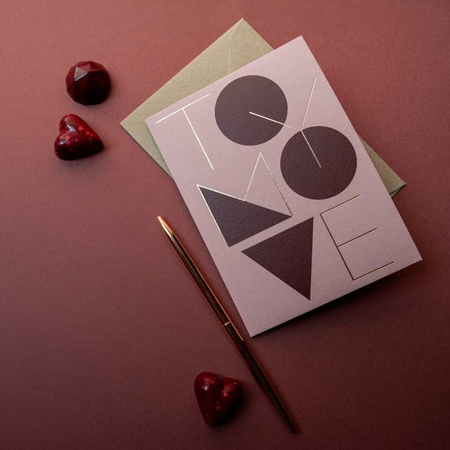 To My Love A6 Folded Card