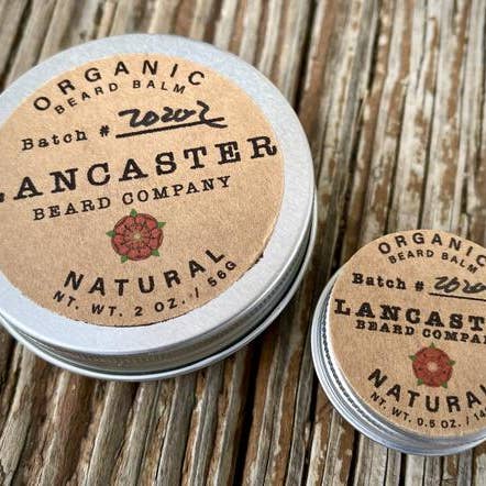 Natural (Unscented) Organic Beard Balm