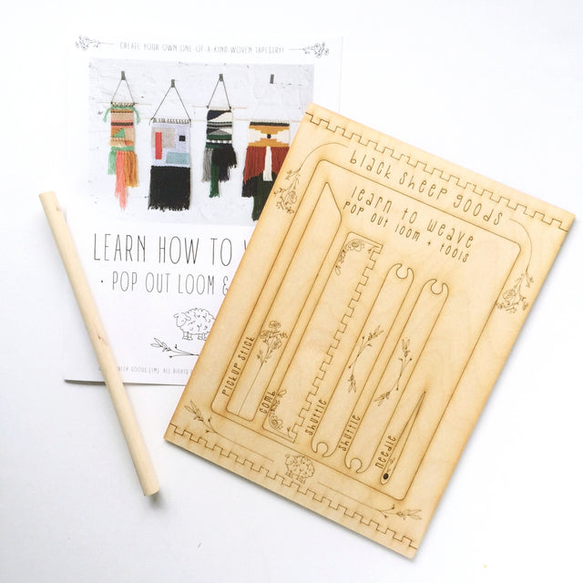 DIY Tapestry Weaving Kit for Beginners - Yarn & Fiber Crafts