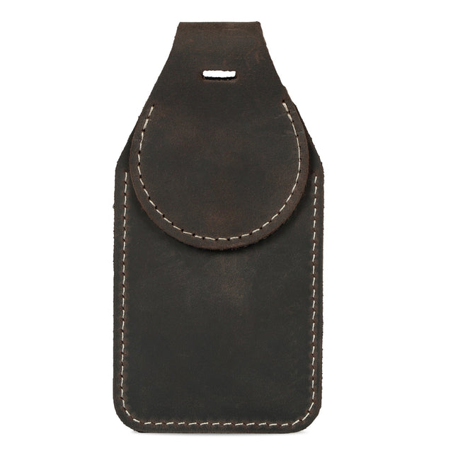 Leather Luggage Tag with AirTag Slot