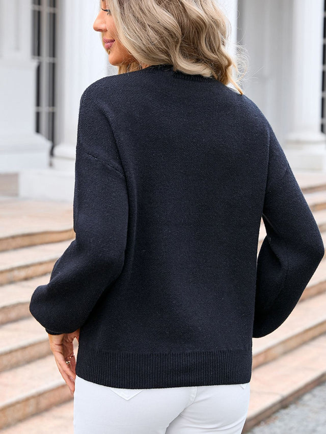 Bow Round Neck Sweater